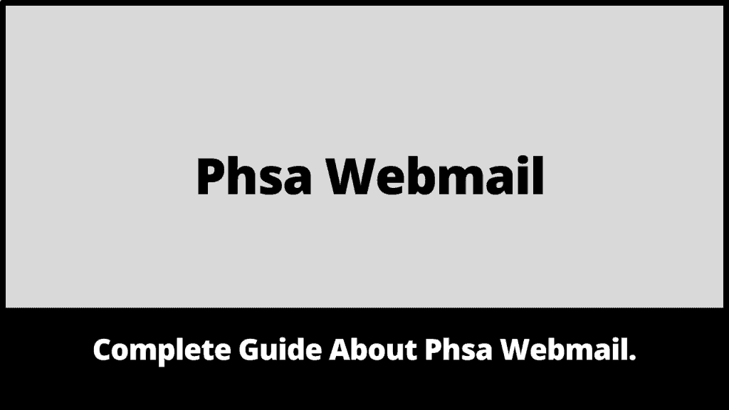 Phsa Webmail